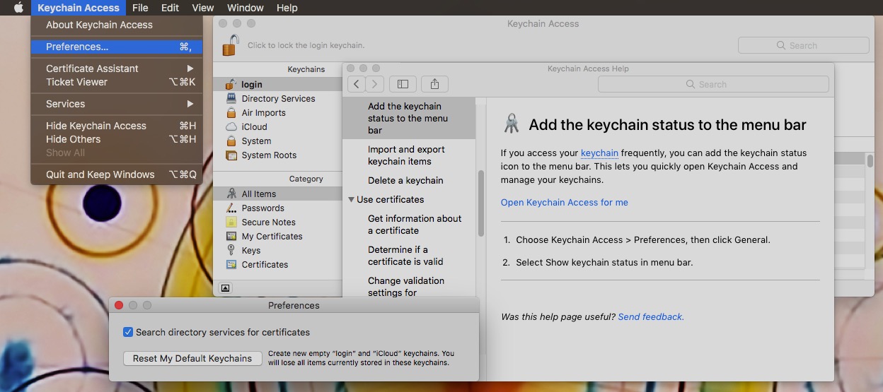 what is keychain access for mac